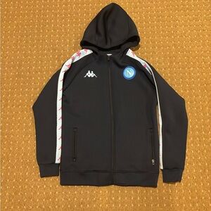 Kappa SSC Napoli 2017/2018 training football full-zip hooded jacket